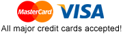 All majot credit cards accepted