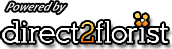 all major credit cards accepted, payment is handled securely and powered by direct2florist